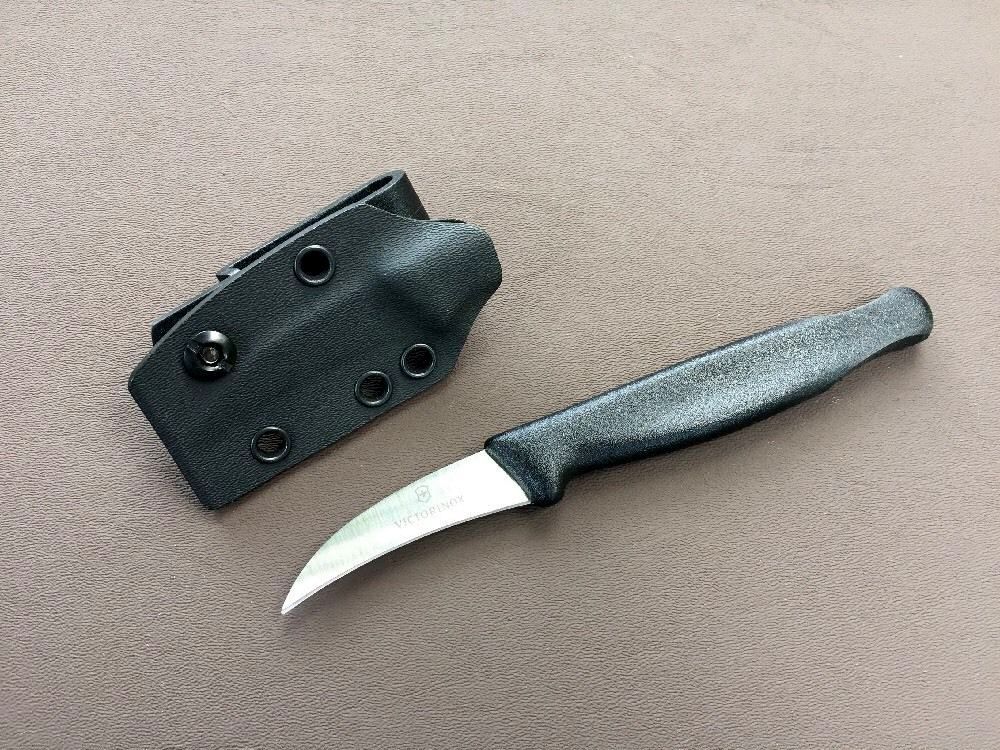 Victorinox 'Bird's Beak' paring knife w/ custom sheath